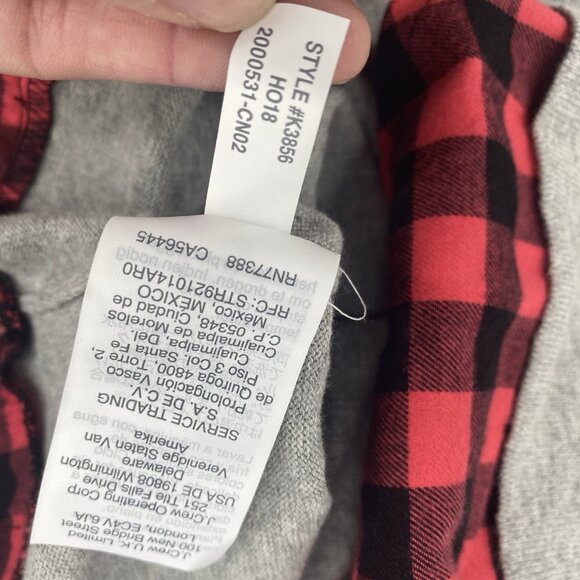 J.Crew Women’s XS Gray Pullover Flannel Plaid Hem Sweater NWT - Picture 10 of 10